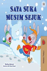 I Love Winter (Malay Children's Book)