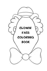 Clown Face Coloring Book