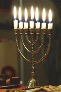 Hanukkah Menorah Journal: 150 Page Lined Notebook/Diary