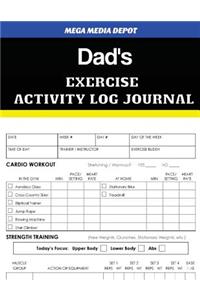 Dad's Exercise Activity Log Journal