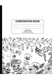 Composition Notebook Floral