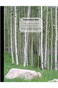 Aspen Tree Grove Composition Notebook, Wide Ruled