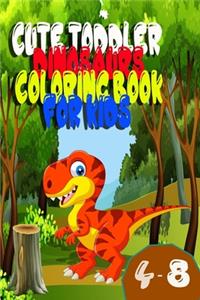 cute toddler dinosaurs coloring book for kids