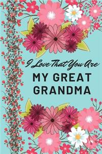 I Love That You Are My Great Grandma