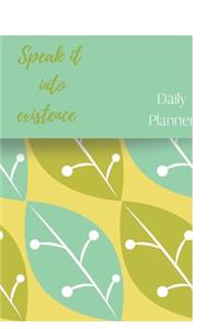 2020 Speak it into existence, Daily Planner.