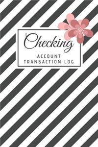 Checking Account Transaction Log