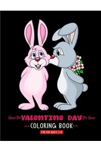 Valentine Day Coloring Book For Kid Ages 2-8