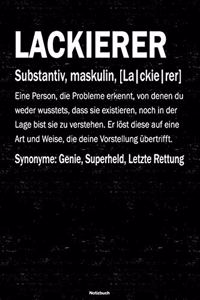 Lackierer Notizbuch