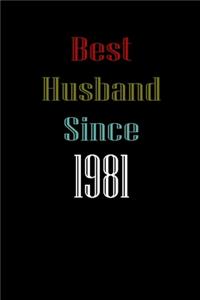 Best Husband Since 1981 Journal Couples Gift