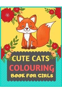 Cute Cats Colouring Book For Girls