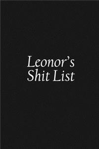 Leonor's Shit List
