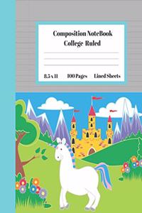 Composition Notebook College Ruled Lined Sheets