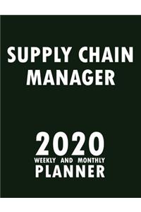 Supply Chain Manager 2020 Weekly and Monthly Planner