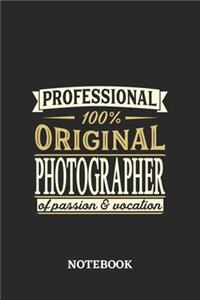 Professional Original Photographer Notebook of Passion and Vocation