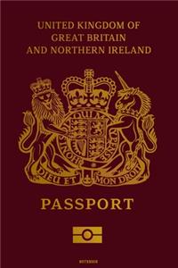 United Kingdom of Great Britain and Northern Ireland Passport Notebook