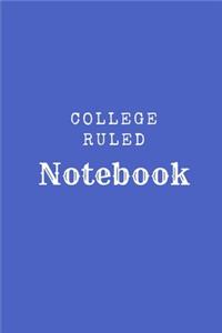 College Ruled Notebook