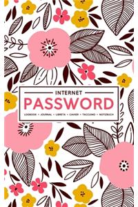 Internet Password Logbook - Journal - Libreta - Cahier - Taccuino - Notizbuch