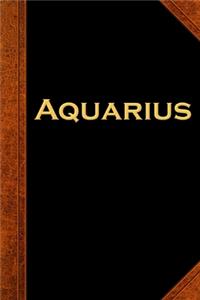 2020 Weekly Planner Aquarius Zodiac Horoscope Vintage 134 Pages