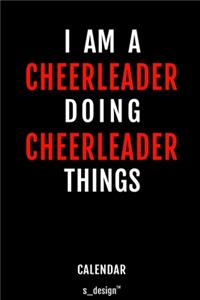 Calendar for Cheerleaders / Cheerleader: Everlasting Calendar / Diary / Journal (365 Days / 3 Days per Page) for notes, journal writing, event planner, quotes & personal memories