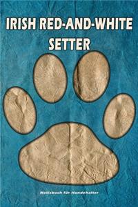 Irish red-and-white Setter Notizbuch für Hundehalter