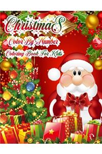Christmas Color By Number Coloring Book For Kids