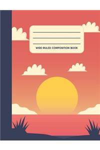 Wide-Ruled Composition Book