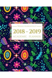 2018-2019 Academic Planner Weekly and Monthly