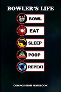 Bowler's Life Bowl Eat Sleep Poop Repeat