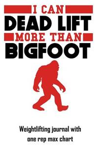 I Can Dead Lift More Than Bigfoot