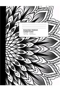 College Ruled Composition Notebook 7.44 X 9.59 Inches 100 Sheets / 200 Pages