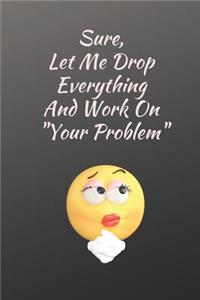 Let Me Drop Everything and Work on Your Problems