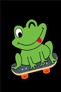 Frog Skateboarding Notebook Journal 120 College Ruled Pages 6 X 9