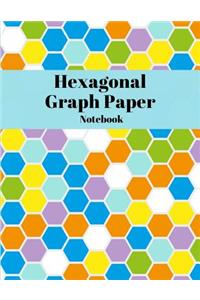 Hexagonal Graph Paper Notebook with 1/2 Inch Hexagons