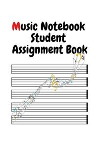 Music Notebook Student Assignment Book