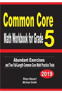 Common Core Math Workbook for Grade 5