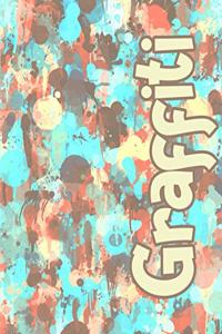 Spray Paint Drops Graffiti Composition Book