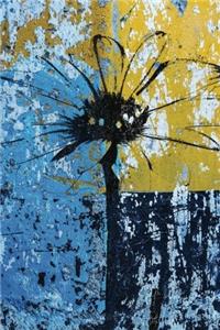 Peeling Paint and a Daisy - Lined Notebook