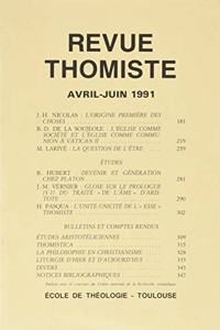 Revue Thomiste - 2/1991