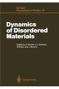 Dynamics of Disordered Materials: Proceedings of the Ill Workshop, Grenoble, France, September 26-28, 1988