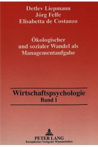 Oekologischer Und Sozialer Wandel ALS Managementaufgabe
