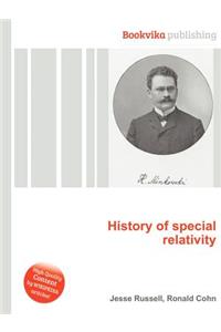 History of Special Relativity