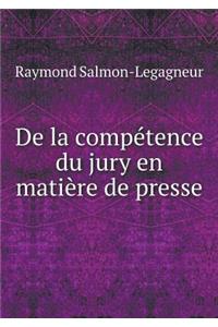 de la Compétence Du Jury En Matière de Presse