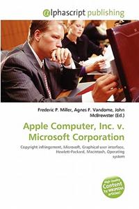 Apple Computer, Inc. V. Microsoft Corporation
