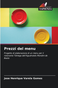 Prezzi del menu