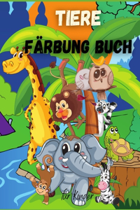 Tiere Färbung Buch für Kinder