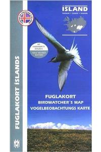 Birdwatchers' Map of Iceland