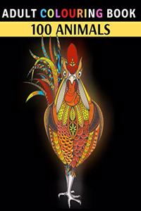 Adult Colouring Book 100 Animals