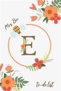 Mrs. Bee E To-Do List
