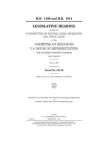 H.R. 1456 and H.R. 1814