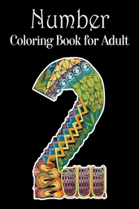 Number Coloring Book For Adults